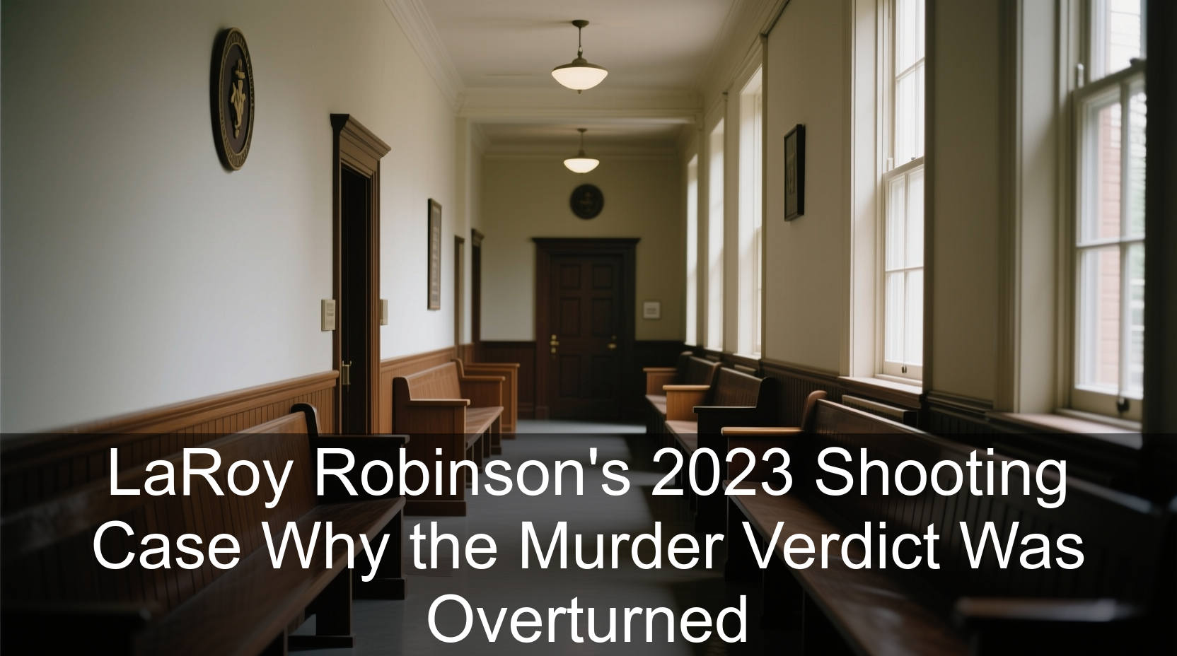 LaRoy Robinson’s 2023 Shooting Case: Why the Murder Verdict Was Overturned