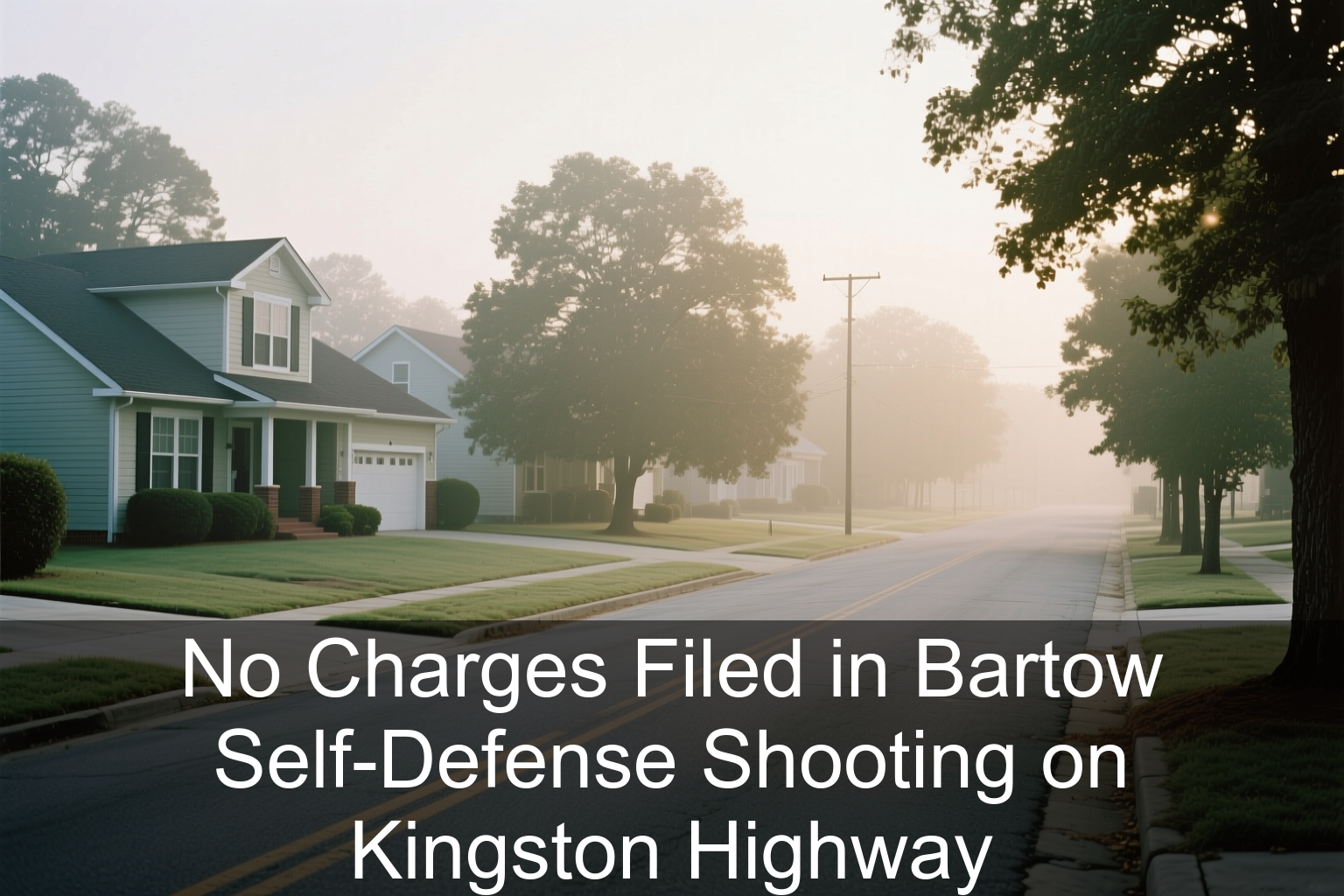 No Charges Filed in Bartow Self-Defense Shooting on Kingston Highway
