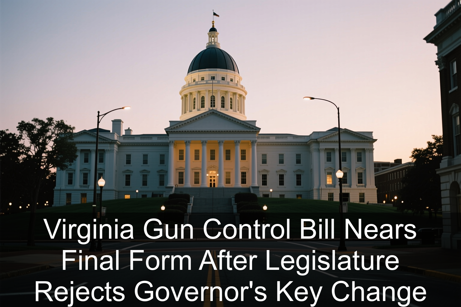 Virginia Gun Control Bill Nears Final Form After Legislature Rejects Governor’s Key Change