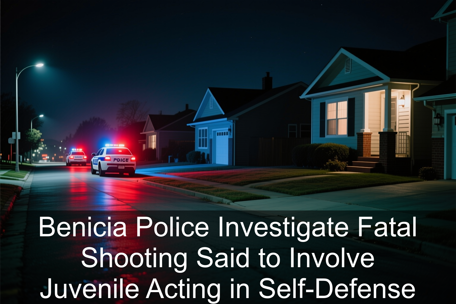Benicia Police Investigate Fatal Shooting Said to Involve Juvenile Acting in Self-Defense