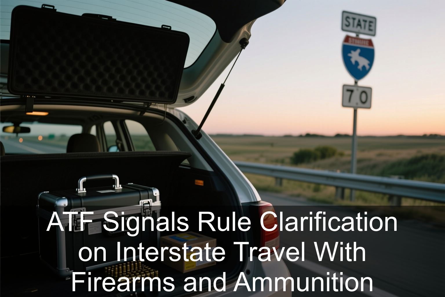 ATF Signals Rule Clarification on Interstate Travel With Firearms and Ammunition