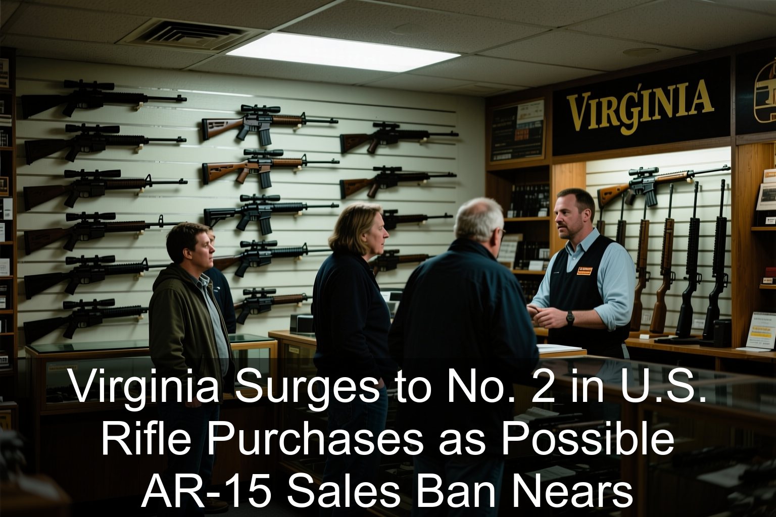 Virginia Surges to No. 2 in U.S. Rifle Purchases as Possible AR-15 Sales Ban Nears