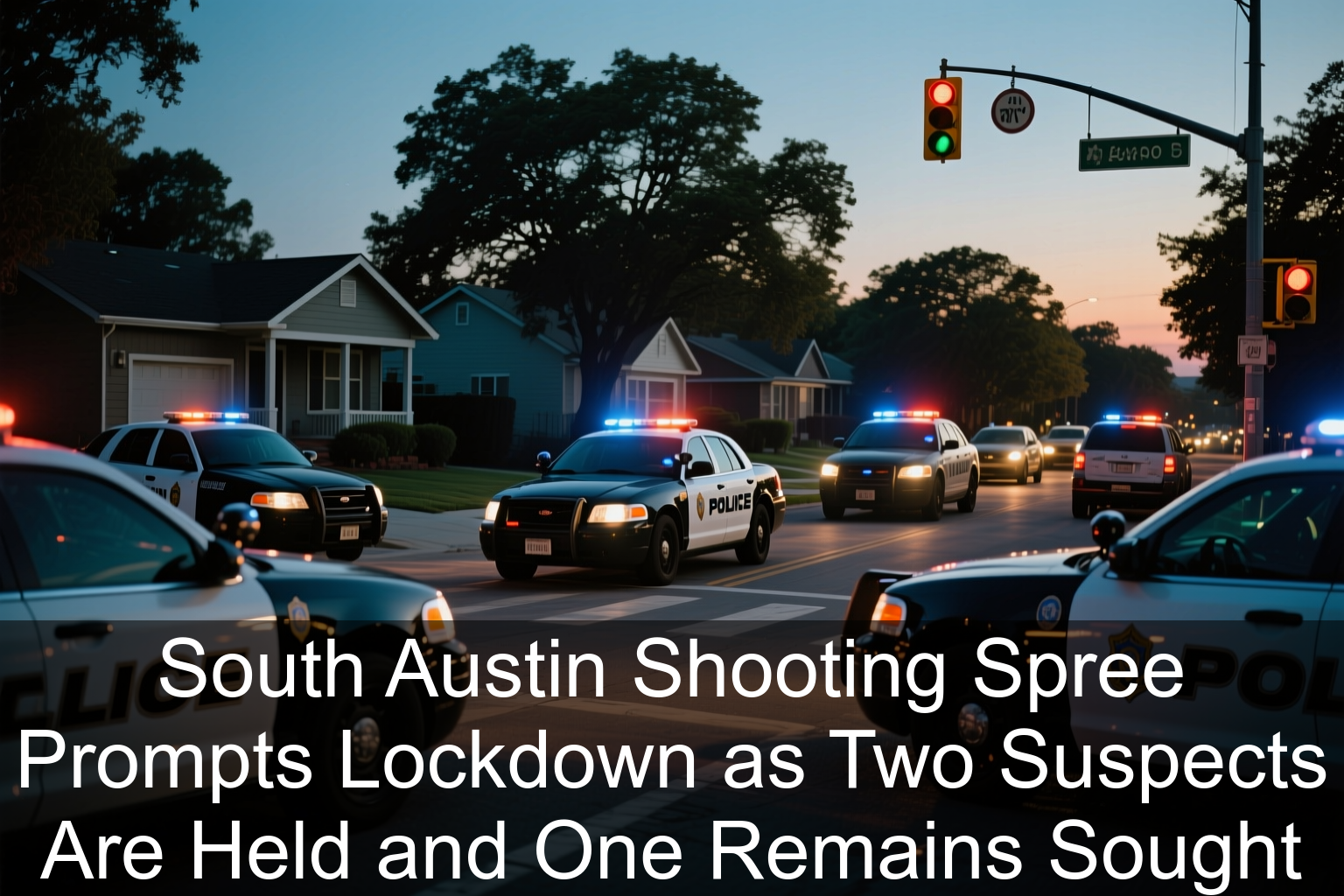 South Austin Shooting Spree Prompts Lockdown as Two Suspects Are Held and One Remains Sought