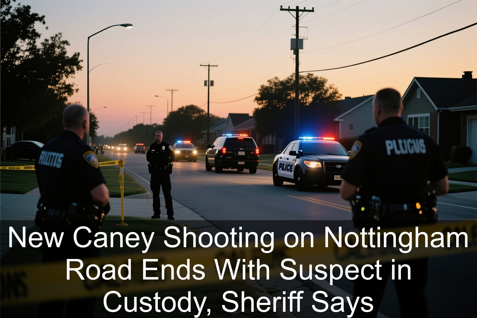 New Caney Shooting on Nottingham Road Ends With Suspect in Custody, Sheriff Says