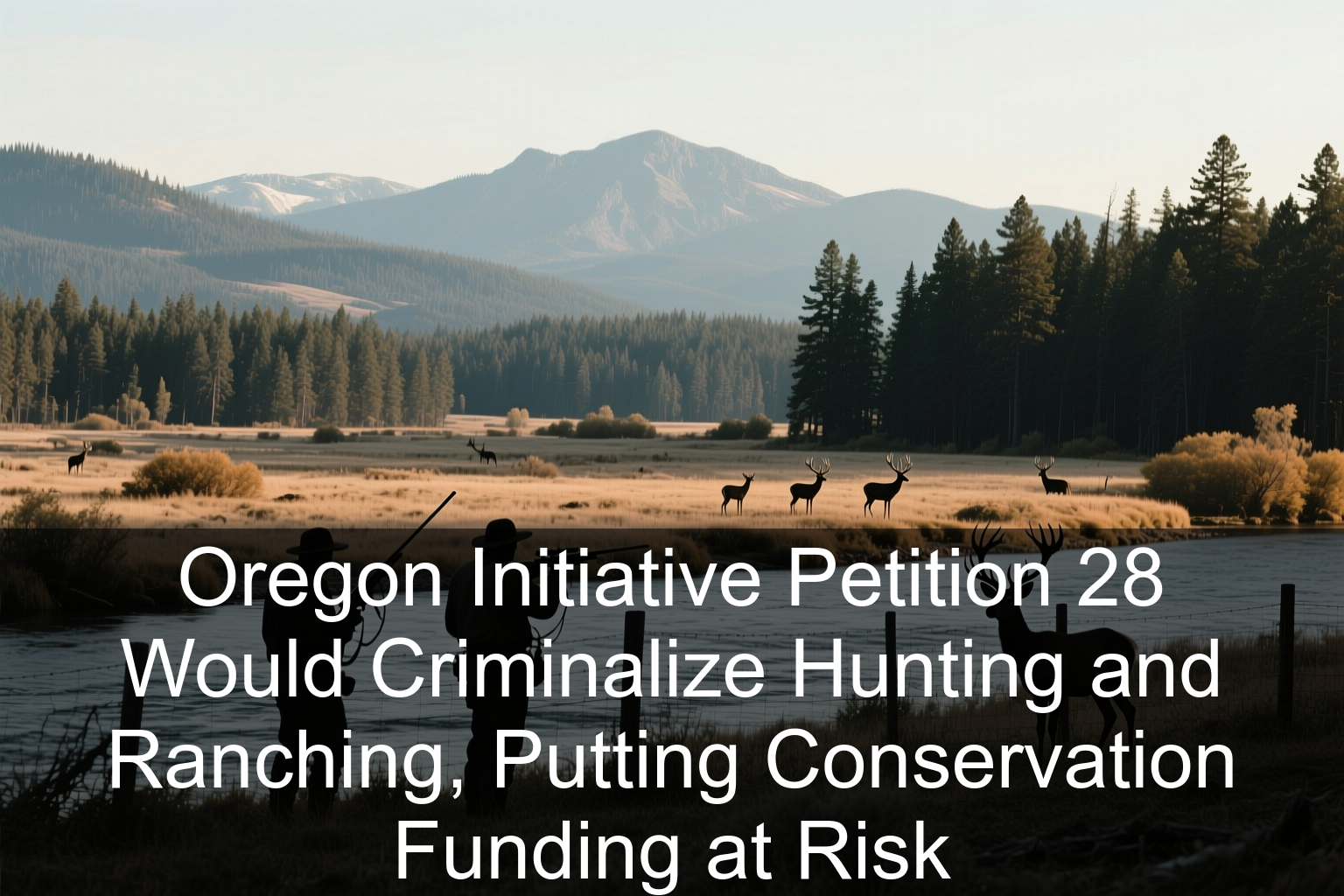 Oregon Initiative Petition 28 Would Criminalize Hunting and Ranching, Putting Conservation Funding at Risk