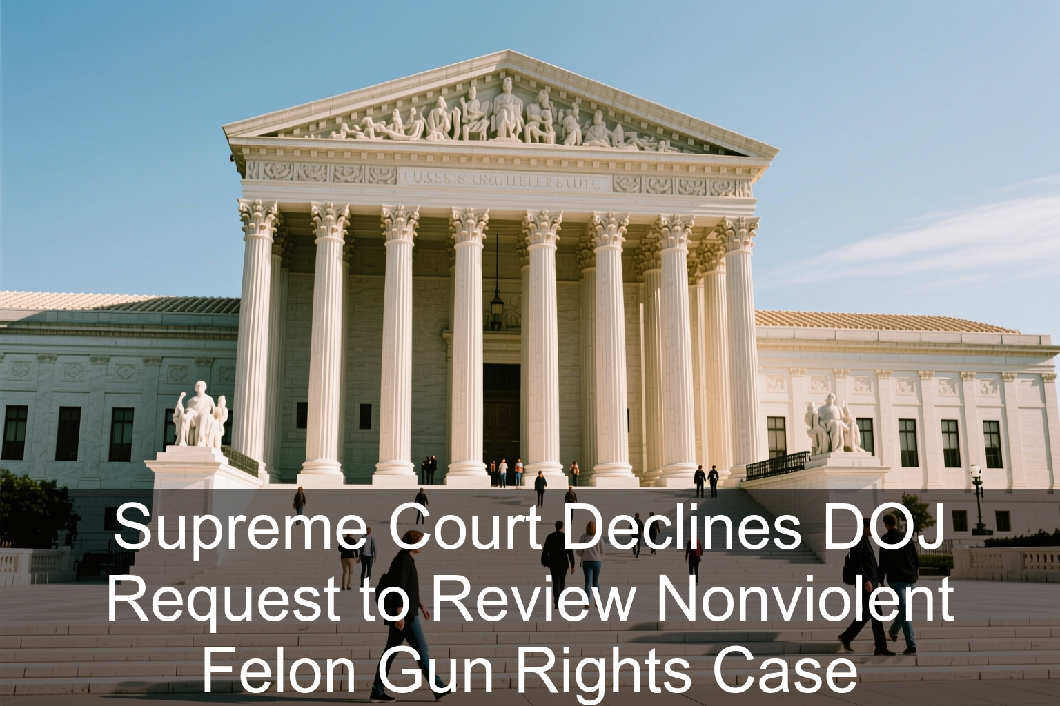 Supreme Court Declines DOJ Request to Review Nonviolent Felon Gun Rights Case