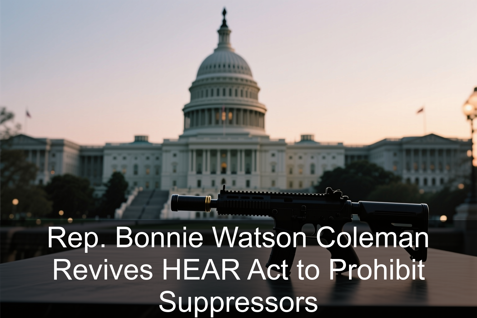 Rep. Bonnie Watson Coleman Revives HEAR Act to Prohibit Suppressors